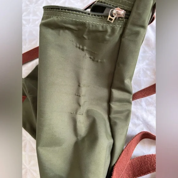 Longchamp Olive and Brown Backpack - Picture 8 of 11